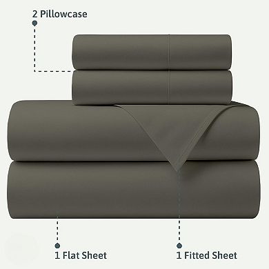 RV King Sheets 72 x 80 -Long Staple Soft Egyptian Cotton Sheet Set - 400 Thread Count Sheets,4 PCs