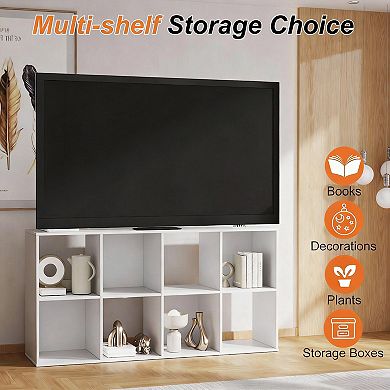 8-Cube Storage Shelf; Storage Cabinet: Multifunctional, Space-Saving, Easy to Assemble