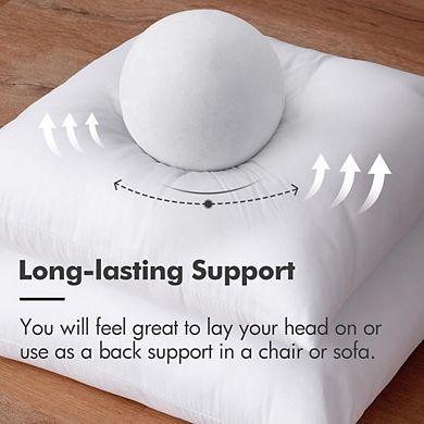 Great Ambitions Premium Rectangular Pillow Insert - 12x20 Inch Sham Stuffer for Couch & Bed 1pk