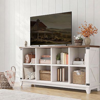 8-compartment storage organizer for home and office; storage cabinet.