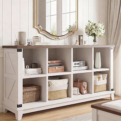 8-compartment storage organizer for home and office; storage cabinet.