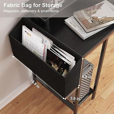 Study Desk With Storage Shelf