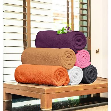 Cotton 6 Pack Bath Towel Set, Quick Dry, Super Absorbent, Light Weight, (27 x 54 Pack of 6)