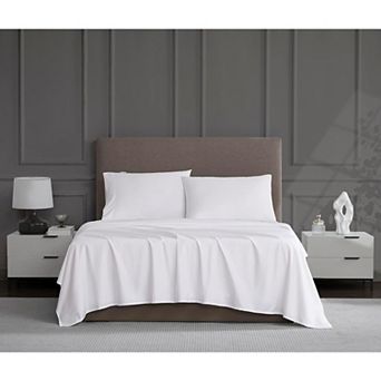 1200 Thread Count Cotton Blend King Size 4- Piece Sheet Set, Deep Pockets up to 18″ Mattress