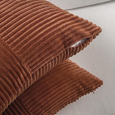 2 Packs Rust Boho Decorative Throw Pillow Covers 18x18 Inch for Couch Bed Sofa, 45x45 cm