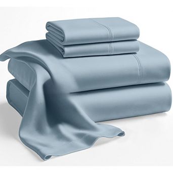 King Bed Sheets 450 Thread Count Long-Staple Cotton King Size Bed Sheets, Fully Elasticized