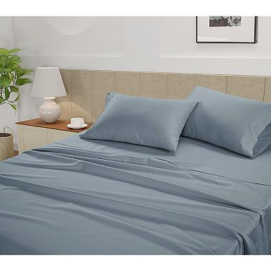 King Bed Sheets 450 Thread Count Long-Staple Cotton King Size Bed Sheets, Fully Elasticized
