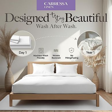 Egyptian Cotton Queen Sheet Set - 600 Thread Count Egyptian Cotton Queen Sheets Set (4 PC, Crisp )