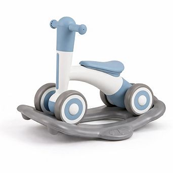 Toddler 3 in 1 Push Car 33.5 Inch Ride On with Removable Handle and 55 lbs Capacity