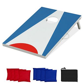 Portable Cornhole Board with Foldable Legs and Side Handle