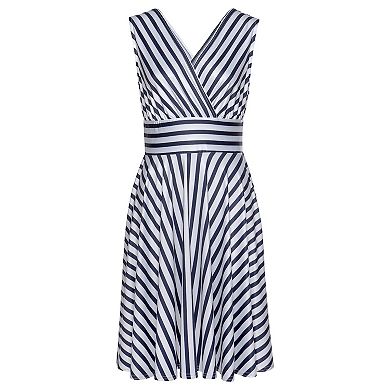 Lascana Women's Sleeveless Wrap Look Dress