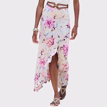 Lascana Women's Ruffled Maxi Skirt