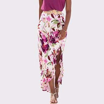 Lascana Women's Ruffled Maxi Skirt