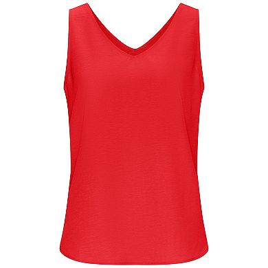 Lascana Women's Sleeveless V-Neck Blouse