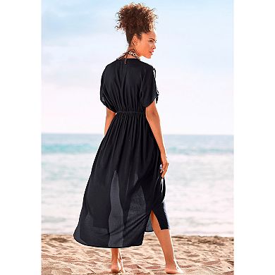 Lascana Women's Short Sleeve Cover Up