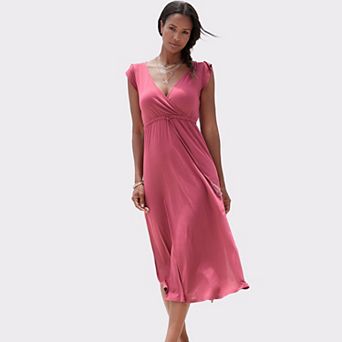 Lascana Women's Side Slit Maxi Dress