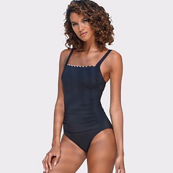 Lascana Women's Scalloped One Piece