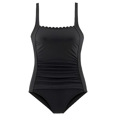 Lascana Women's Scalloped One Piece