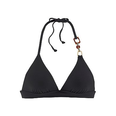 Lascana Women's Ring Detail Triangle Bikini Top