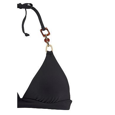 Lascana Women's Ring Detail Triangle Bikini Top