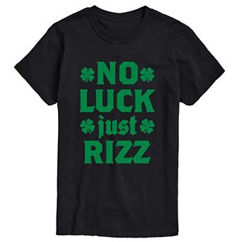 Men's No Luck Just Rizz Graphic Tee