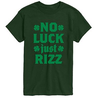 Men's No Luck Just Rizz Graphic Tee