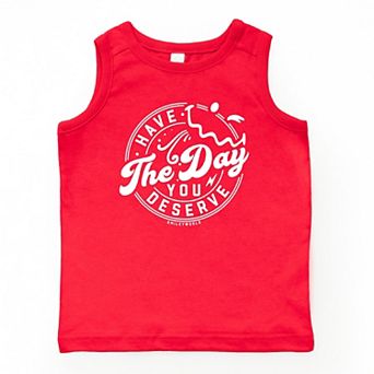 The Juniper Shop SmileyWorld Have The Day You Deserve Circle Youth Tank Top