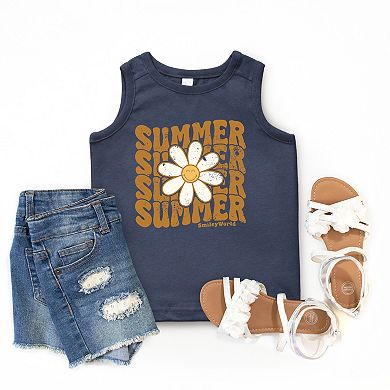 The Juniper Shop SmileyWorld Summer Wave Stacked Youth Tank Top