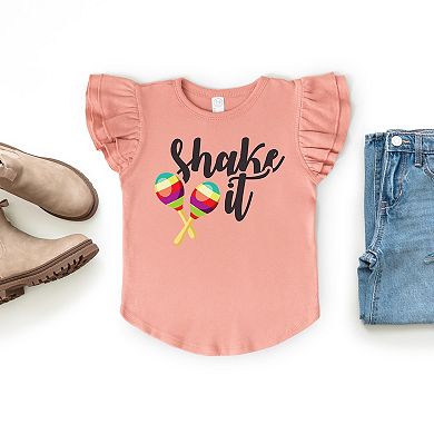The Juniper Shop Shake It Maracas Flutter Sleeve Tee