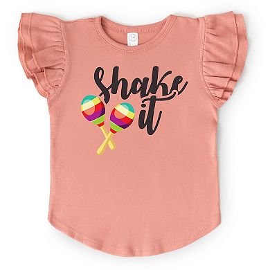 The Juniper Shop Shake It Maracas Flutter Sleeve Tee
