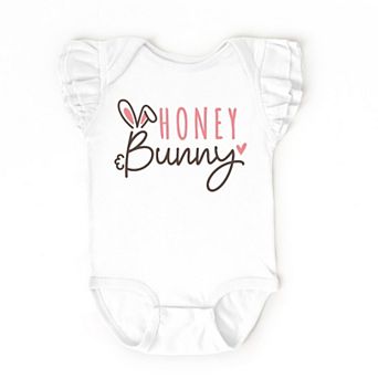The Juniper Shop Honey Bunny Flutter Sleeve Bodysuit