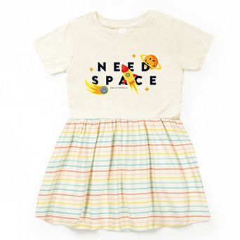 The Juniper Shop SmileyWorld Need Space Toddler Dress
