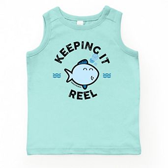 The Juniper Shop SmileyWorld Keeping It Reel Fish Youth Tank Top