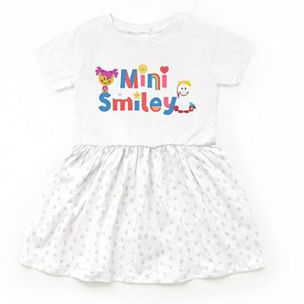 The Juniper Shop Mini Smiley Icons Unicorn Toddler Dress