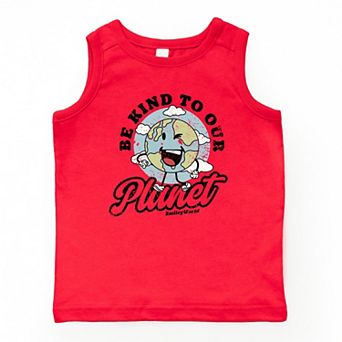 The Juniper Shop SmileyWorld Be Kind To Our Planet Retro Youth Tank Top
