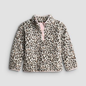 Girls 4-12 Jumping Beans® Quarter Zip High Pile Fleece Jacket