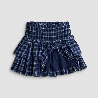 Girls 7-16 SO® Adaptive Woven Tiered Skort