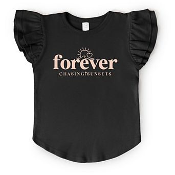 The Juniper Shop Forever Chasing Sunsets Sun Flutter Sleeve Tee