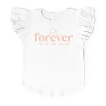 The Juniper Shop Forever Chasing Sunsets Sun Flutter Sleeve Tee