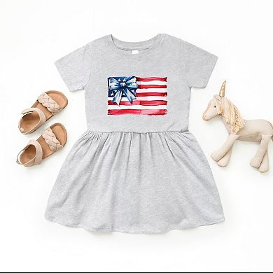 The Juniper Shop USA Flag Coquette Toddler Dress