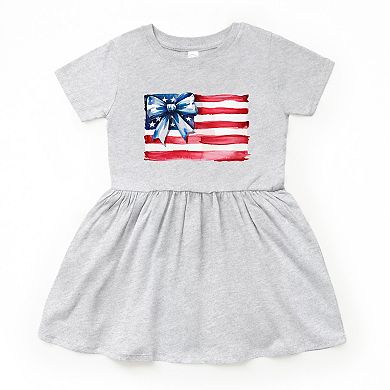 The Juniper Shop USA Flag Coquette Toddler Dress