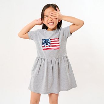 The Juniper Shop USA Flag Coquette Toddler Dress