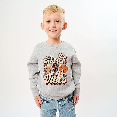 The Juniper Shop March Vibes Basketball Cheetah Youth Sweatshirt