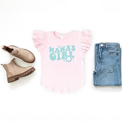 The Juniper Shop Mama's Girl Flower Flutter Sleeve Tee