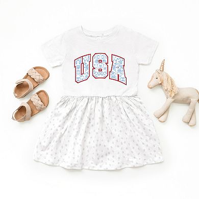 The Juniper Shop USA Blue Willow Toddler Dress