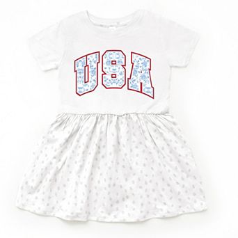 The Juniper Shop USA Blue Willow Toddler Dress