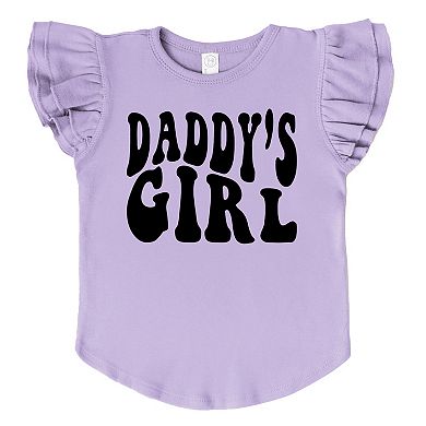 The Juniper Shop Daddy's Girl Wavy Flutter Sleeve Tee