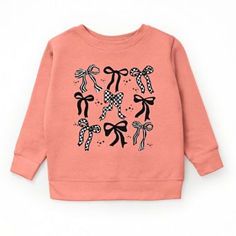 The Juniper Shop Checkered Bows Stacked Youth Sweatshirt