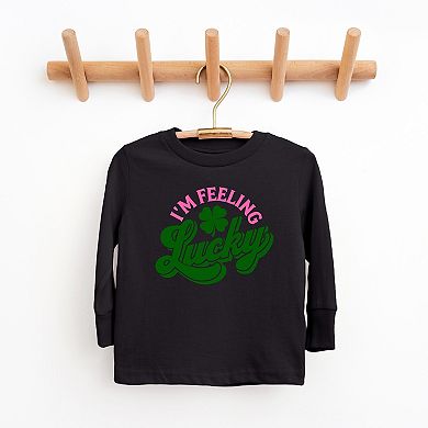 I'm Feeling Lucky Colorful - Youth Long Sleeve Graphic T-Shirt