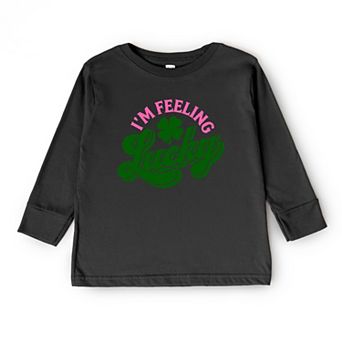 I'm Feeling Lucky Colorful - Youth Long Sleeve Graphic T-Shirt